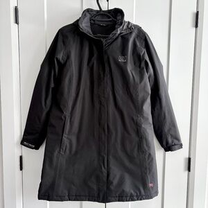 HELLY HANSEN, Womens, ADEN, INSULATED, RAIN COAT, Long Hooded Jacket, Size XL